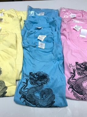 Vintage Kids San Francisco Dragon Graphic Tee Bundle - 80’s Deadstock